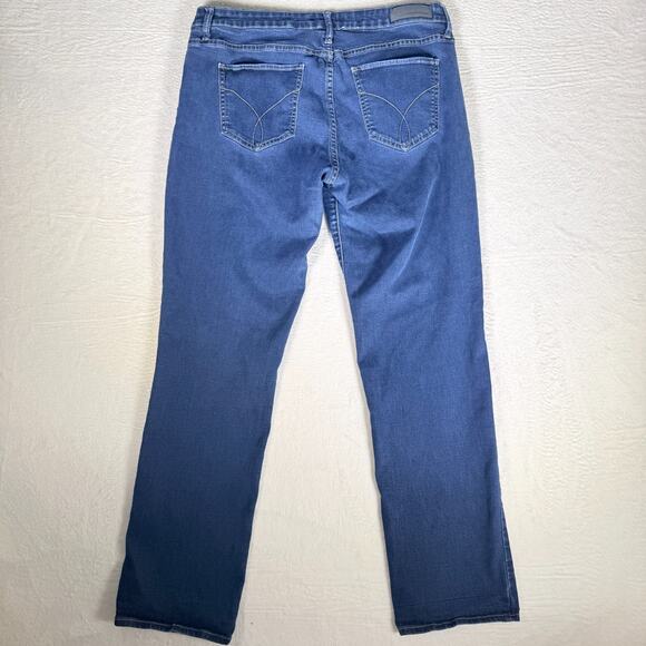 Calvin Klein Vtg Womens Jeans Slim Straight Leg Low Rise Urban Cool Size 12 - Picture 4 of 8